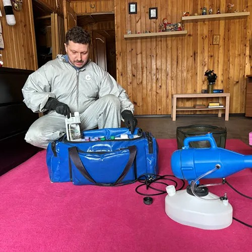 ФОТО Полное удаление ртути в помещениях в Немчиновке